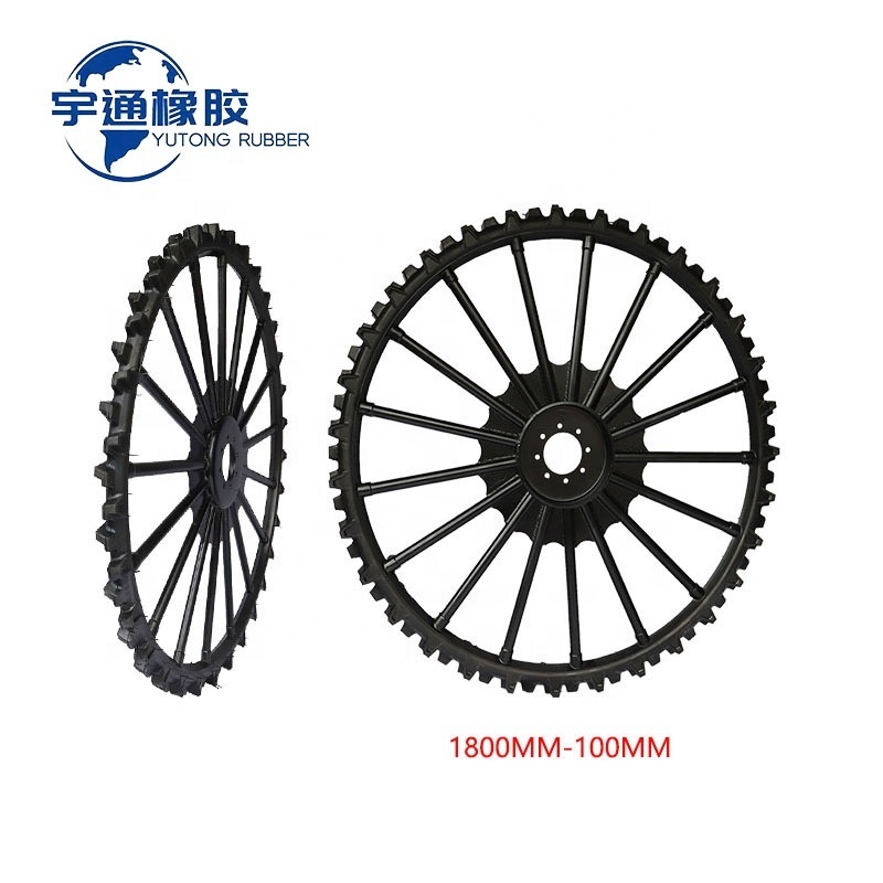 1800*100mm high clearance agricultural self-propelled tractor iron wheel boom sprayer slim tractor tyres