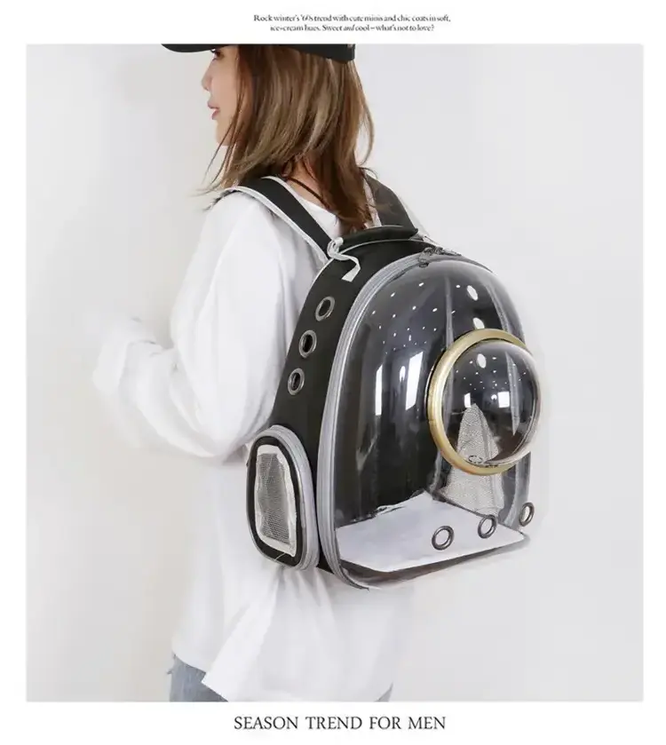 Wholesale Space Capsule Bubble Cat Backpack Carrier Airline Approved Waterproof Pet Backpack for Small Dog Portable Dog Backpack