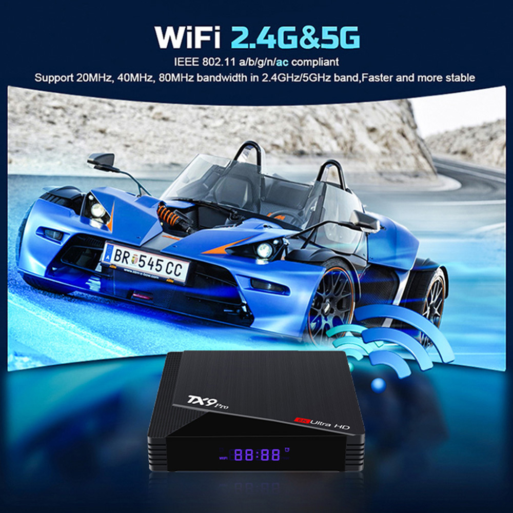 Factory Price TX9 pro dual wifi 6k Smart Tv Box 8GB 128GB Android 12.0 Set Top Box TX9 PRO