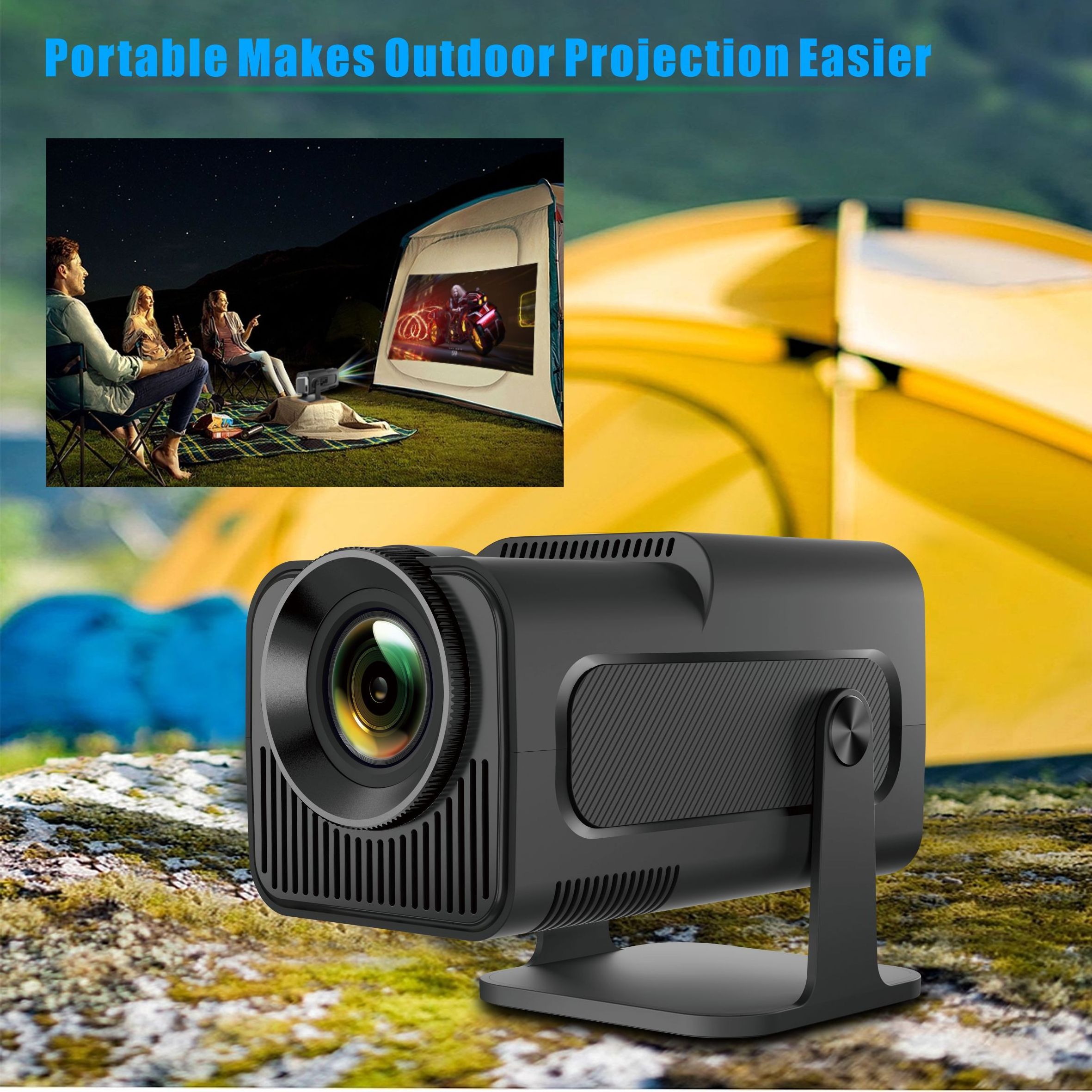 4K Android 11 Projector Native 1080P 390ANSI HY320 Dual Wifi6 BT5.0 1920*1080P Cinema portable Projetor upgraded HY300