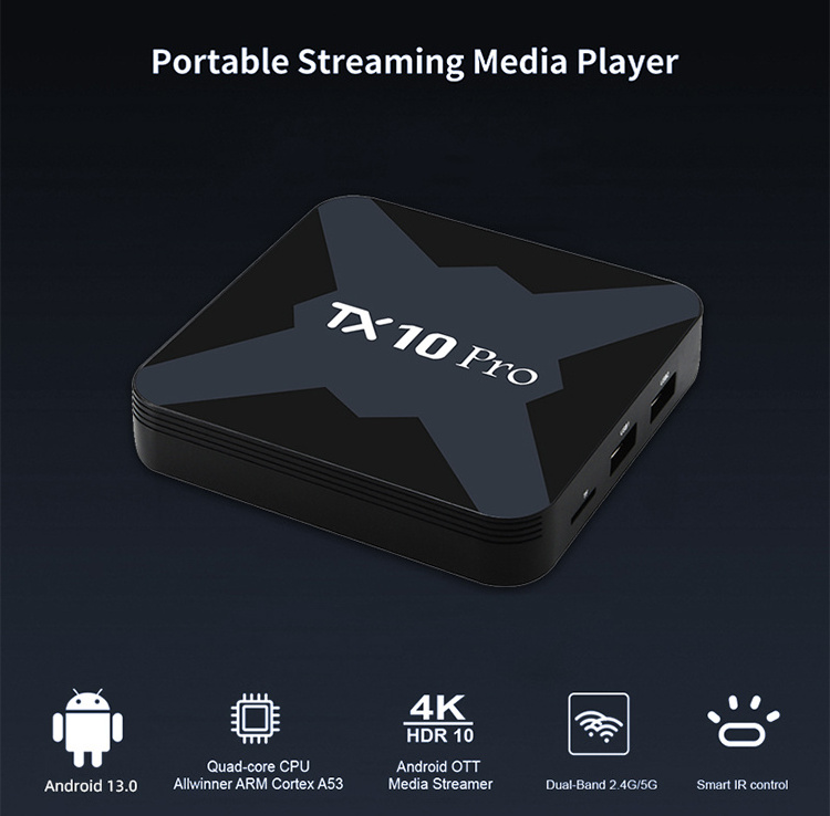 Bangladesh Tanix Tx9Pro 8GB 128GB Motherboard Tx10 Pro 6K Ultra Hd Android 13 8K Tx9 Pro Android Tv Box