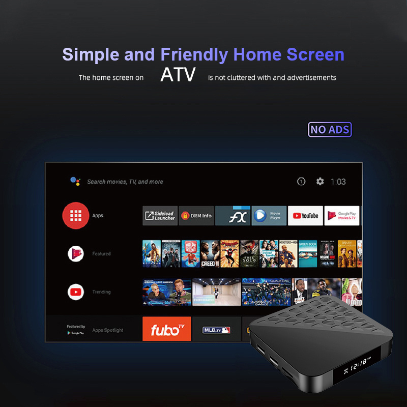 TV BOX factory original oem Custom S98Q MAX Allwinner H618 Android 4K 6K HD video Decoder smart ATV Android TV box