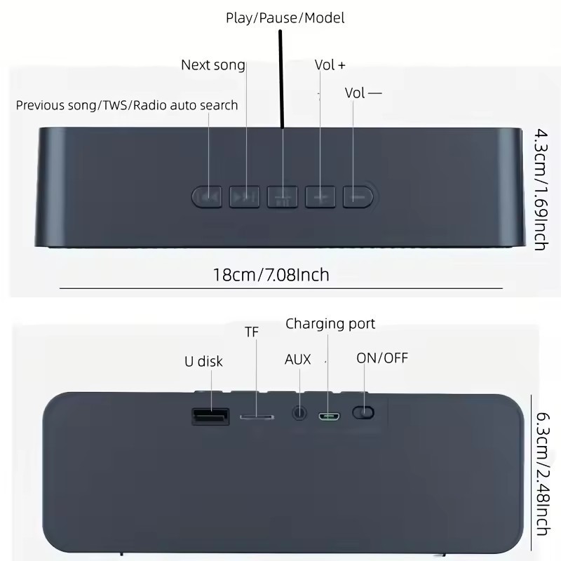 sample Portable mini Outdoor Wireless 12 Hour Playtime Bt Speaker For Mobile Phone With Fm Radio OEM/ODM