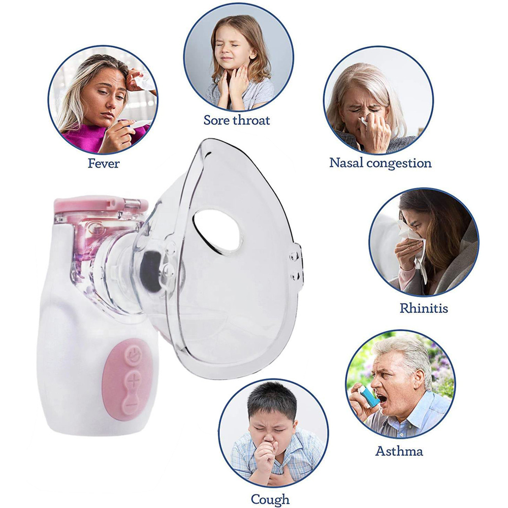 Children's Nebulizers Medical Mini Ultrasonic Portable Mesh Nebulizer Mini Baby Vibrating Medical Mesh Nebulizer Machine