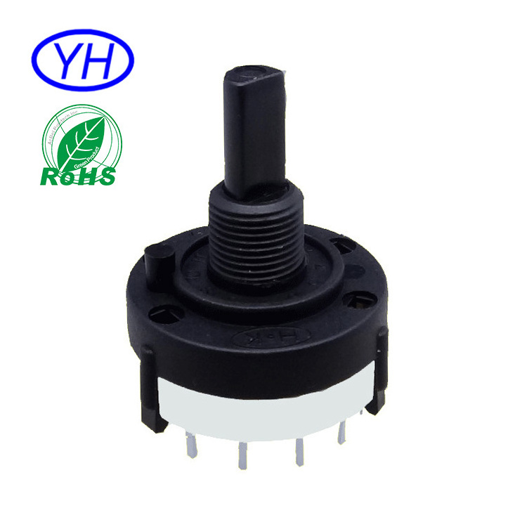 Guangdong factory Free samples 26mm ODM OEM mini 3 4 5 6 7 8 9 10 1112 position rotary switch