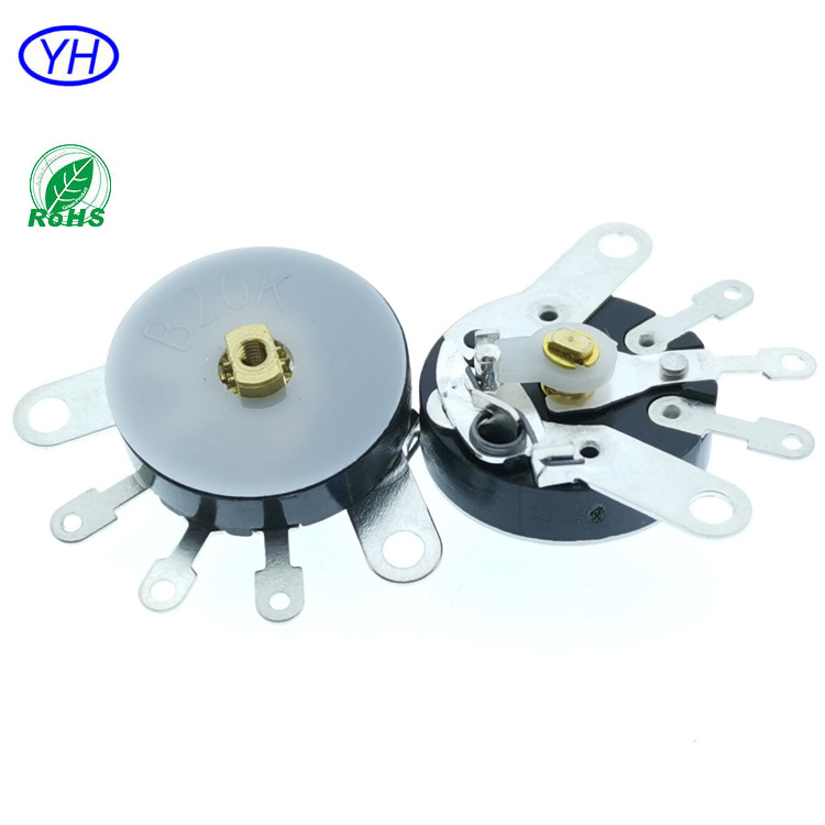 Free samples RV16 Factory price 1k 5k 10k 50k carbon film Rotary 16mm Thumbwheel Switch Potentiometers