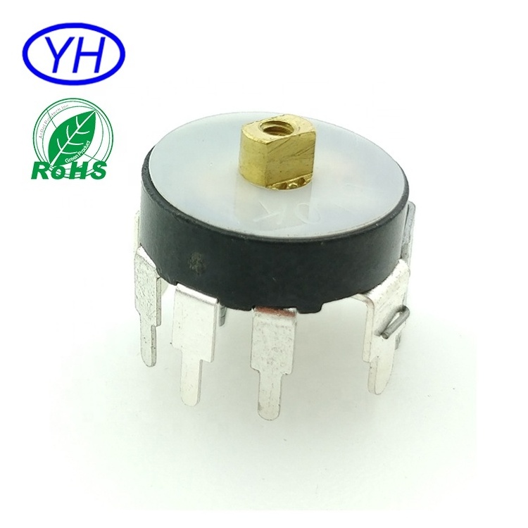 High quality 1K 2k 4.7k 5K 10k 20k 50k 47k 100k 500k ohm Carbon Film 12mm vertical  Rotary Thumbwheel Potentiometer switch