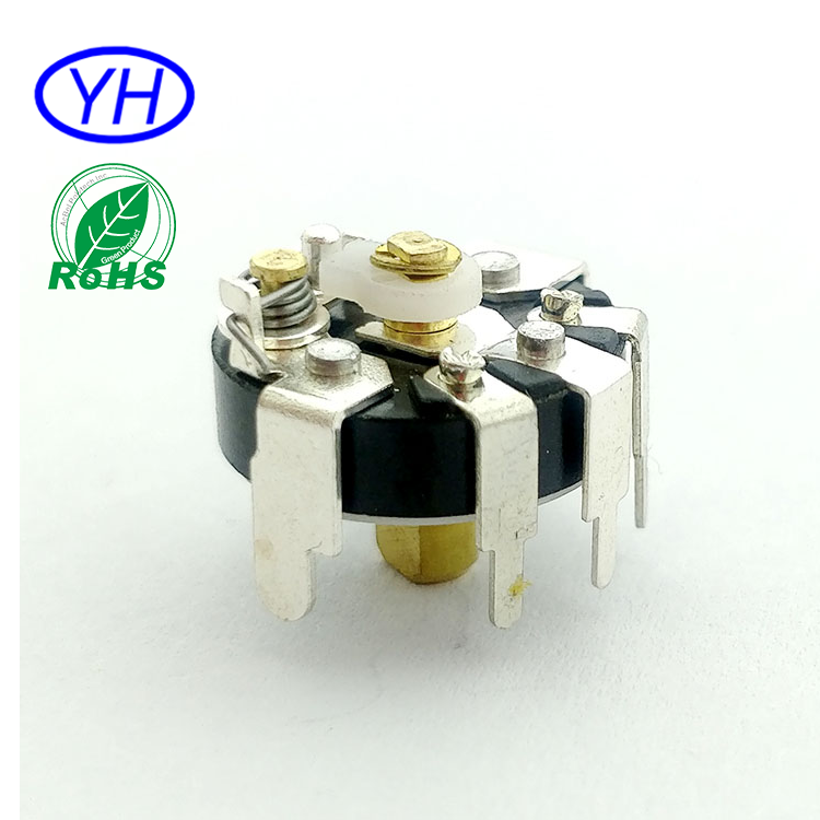 High quality RV12 R127NS C1 Carbon film 5 pins Reverse terminal 12mm linear 10k 100K Thumbwheel rotary potentiometer