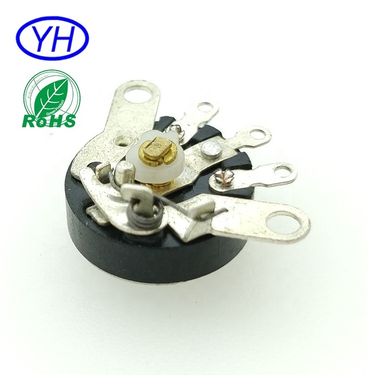 OEM High quality RV12 Linear 1k 2k 4.7k 5k 10k 50k 100k Carbon Film Rotary Thumbwheel Potentiometer switch