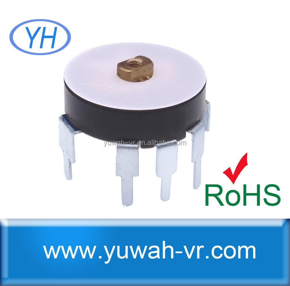 High Quality Factory price 1k 5k 10k 50k carbon film Rotary 16mm Thumbwheel Potentiometers with switch