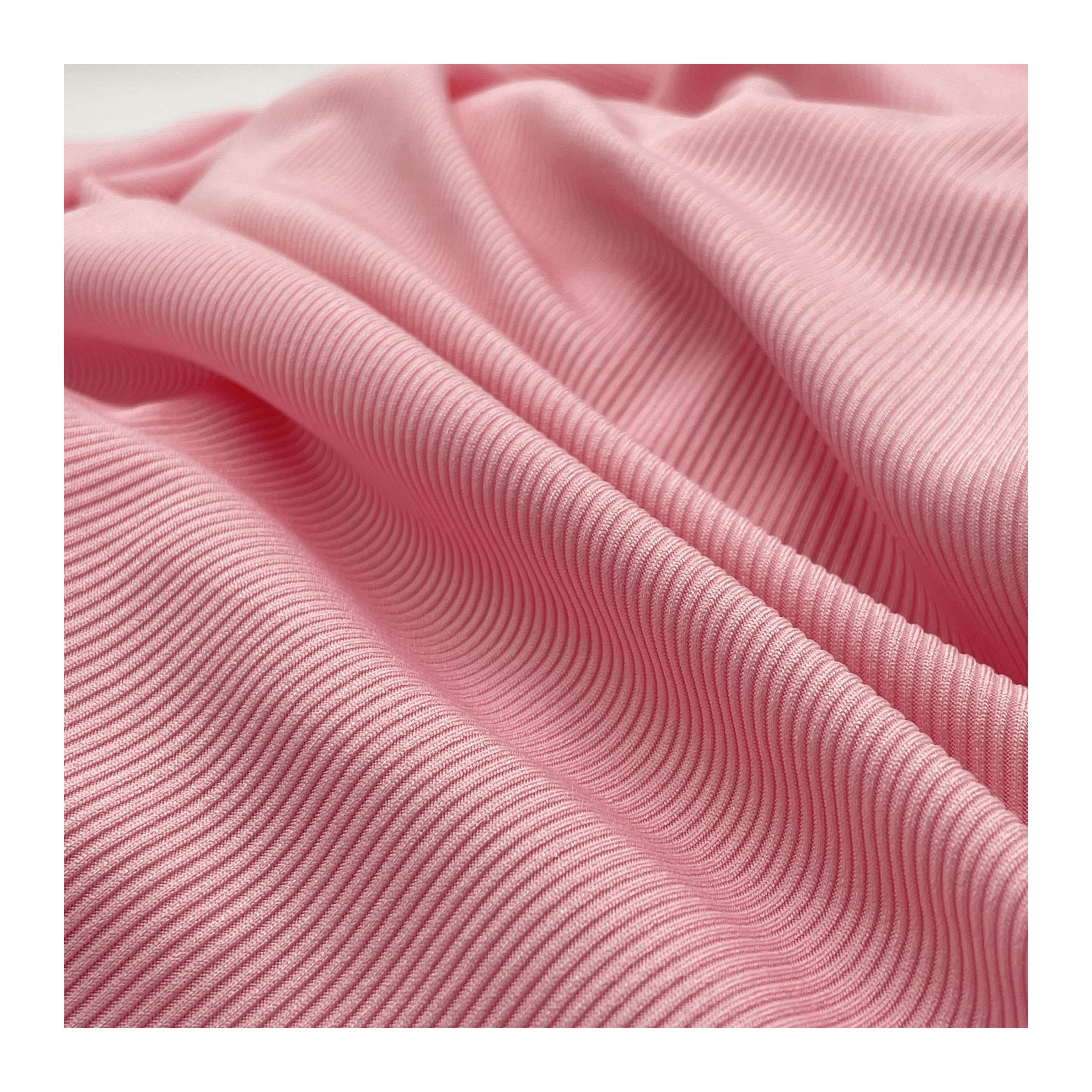 Custom 2*2 RIB knit fabric Multi color factory stripe fabric direct supply 95%polyester 5%spandex fabric use for clothing