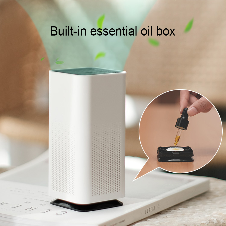 Car Home Bedroom Small Fresh Air Cleaner with Fragrance HEPA13 Filter Smoke Odors Eliminating Mini Air Purifiers