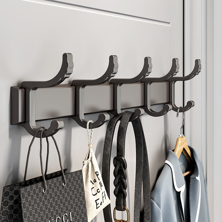 Modern Design Wall Mounted Living Room Key Organizer Metal Towel Hook Racks For Bathroom