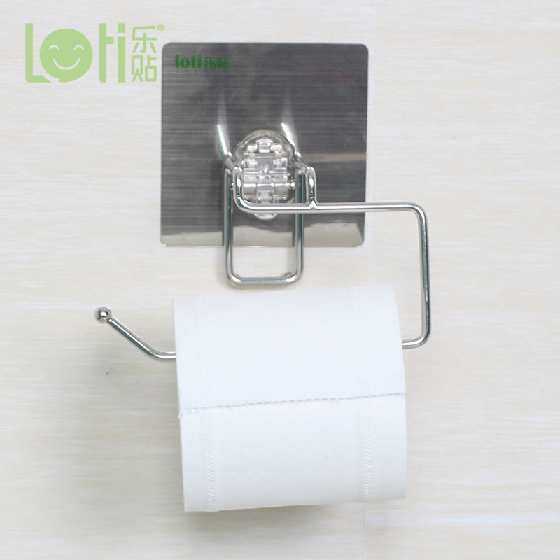 Stainless steel toilet paper roll paper holder tissue holder with suction cup