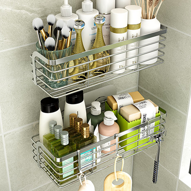 Good Quality Stainless Steel Multifunction Small Travel Hanging 3 Tier Modern Shower Caddy