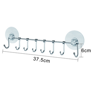 Wall Mounted Rack Hook Hanger Holder Towel Bar Organizer for Bathroom Shower Wreath