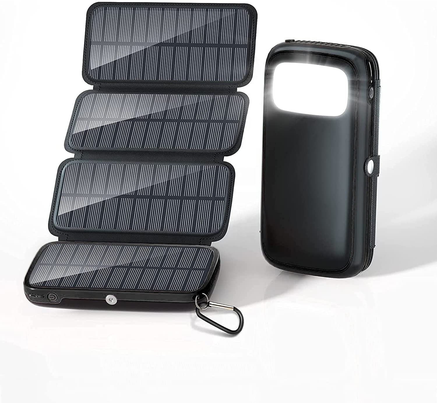 Factory Price High Capacity Waterproof 20000Mah Outdoor Solar Power Bank Panels Detachable Solar Charger