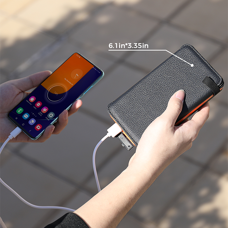 Hiluckey IP67 IPX6 Waterproof Solar Power Bank 16000mah Solar charger waterproof power bank with Led lights