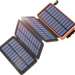 Hiluckey 2024 High Capacity Solar Charger 20000mAh Waterproof Solar Power Bank Mobile Powerbank for Outdoor