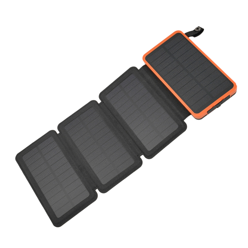 Hiluckey Best Selling Foldable Solar Panel External Emergency Charger Quick Charge Power Bank rechargeable solar power bank