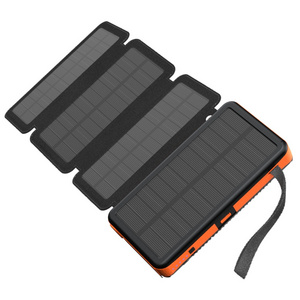 Hiluckey 2024 High Capacity Charger 20000mAh Waterproof Fast Charging Solar  Mobile Powerbank