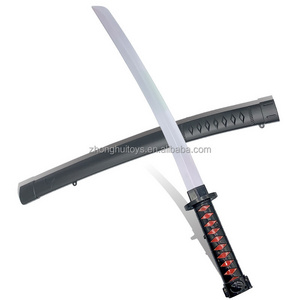 Changing glowing light katana sword saber boy motion activated light up ninja sword with sheath