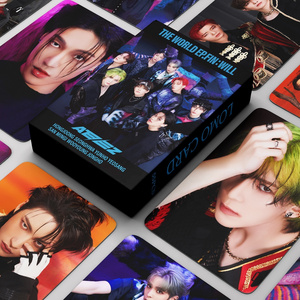 YUWEIKPOP 55pcs/box ATEEZ HE WORLD EP FIN WILL Photocard Lomo Card Photo Card