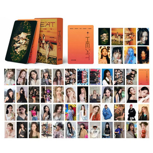 55Pcs/Set KPOP (G) I-DLE HEAT Album Photocards Boxed Postcard MiYeon Soyeon YUQI Minnie Shuhua LOMO Cards Fans Collection Gift