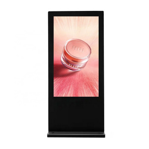 YUWO HD LCD Outdoor IP65 3500LUM Floor Stand Digital Signage Advertising 55Inch  Waterproof Totem Kiosk