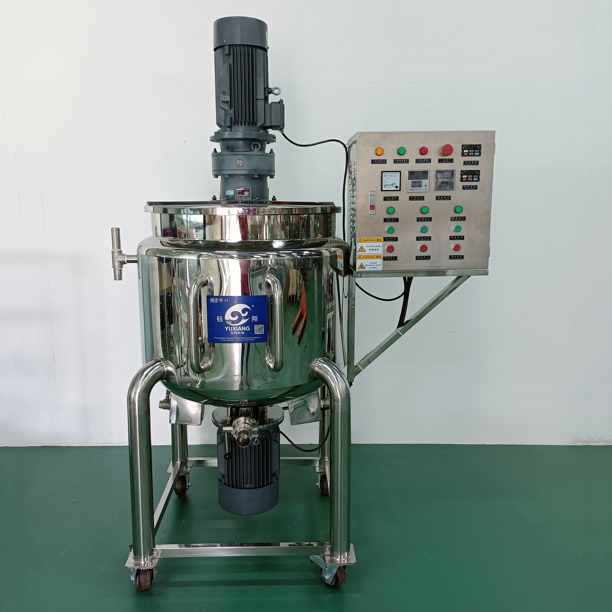 Liquid Soap Detergent Making Machine Shampoo Making Machine Chemicals Processing Dishwashing Heating Homogenizing Mixing Tank