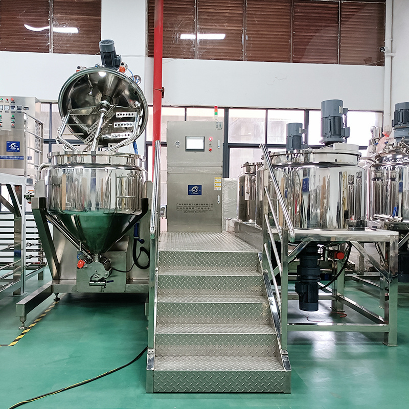 Homogenizer Emulsifying Vacuum Lab Small Emulsion Mixing Tank Manufacturers High Shear Mixer Mayonnaise Making Equipment