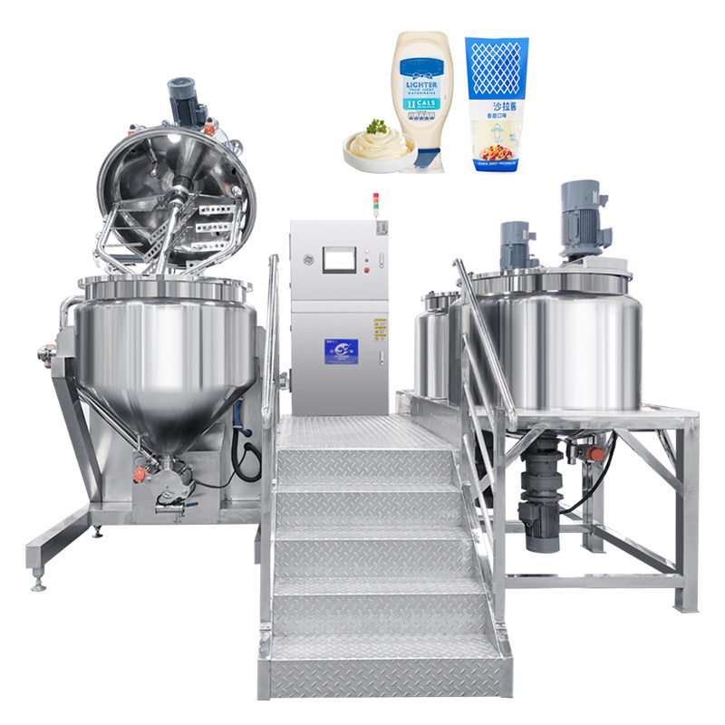 Homogenizer Emulsifying Vacuum Lab Small Emulsion Mixing Tank Manufacturers High Shear Mixer Mayonnaise Making Equipment