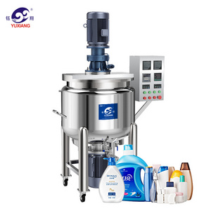 Liquid Soap Detergent Making Machine Shampoo Making Machine Chemicals Processing Dishwashing Heating Homogenizing Mixing Tank