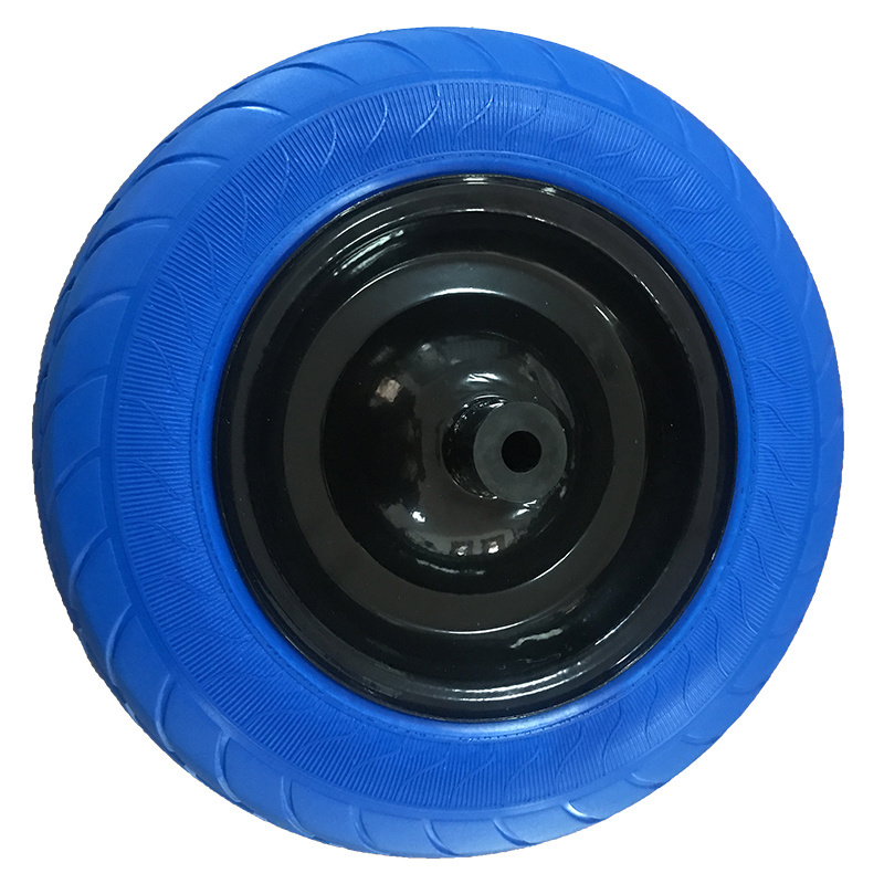 Solid Rubber/PU Flat Free Tubeless Hand Truck/Utility trolleys wheels Beach Tire Wheels 3.50-8 robot wheel Tire