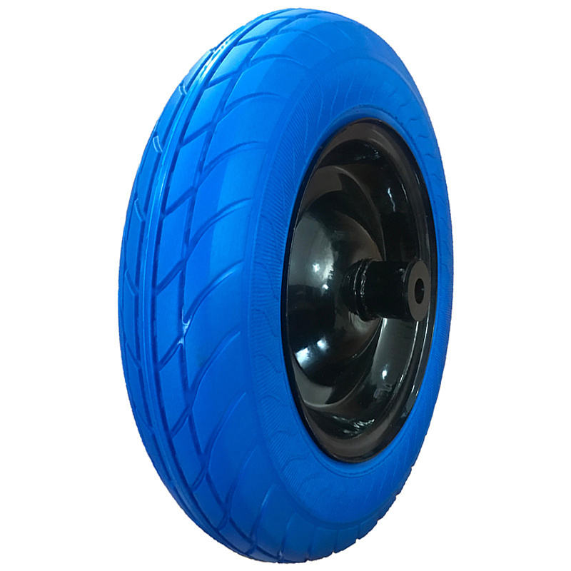 Solid Rubber/PU Flat Free Tubeless Hand Truck/Utility trolleys wheels Beach Tire Wheels 3.50-8 robot wheel Tire