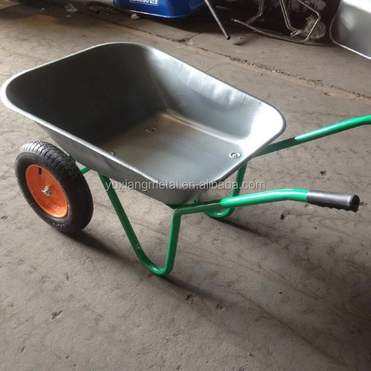 cheap price Russia market two wheel 65l wheel barrow garden wheelbarrow WB6410