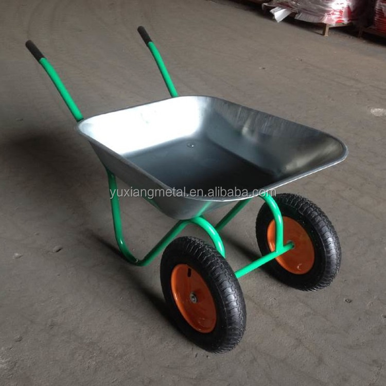 cheap price Russia market two wheel 65l wheel barrow garden wheelbarrow WB6410