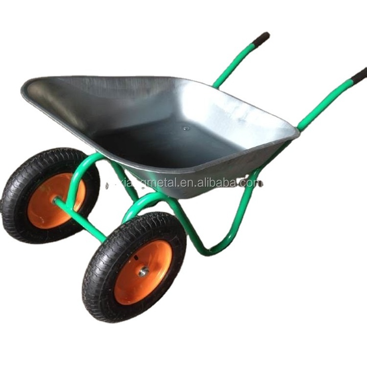 cheap price Russia market two wheel 65l wheel barrow garden wheelbarrow WB6410