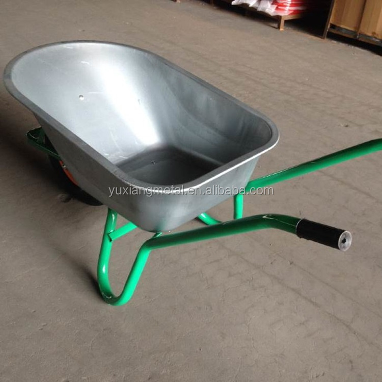 cheap price Russia market two wheel 65l wheel barrow garden wheelbarrow WB6410