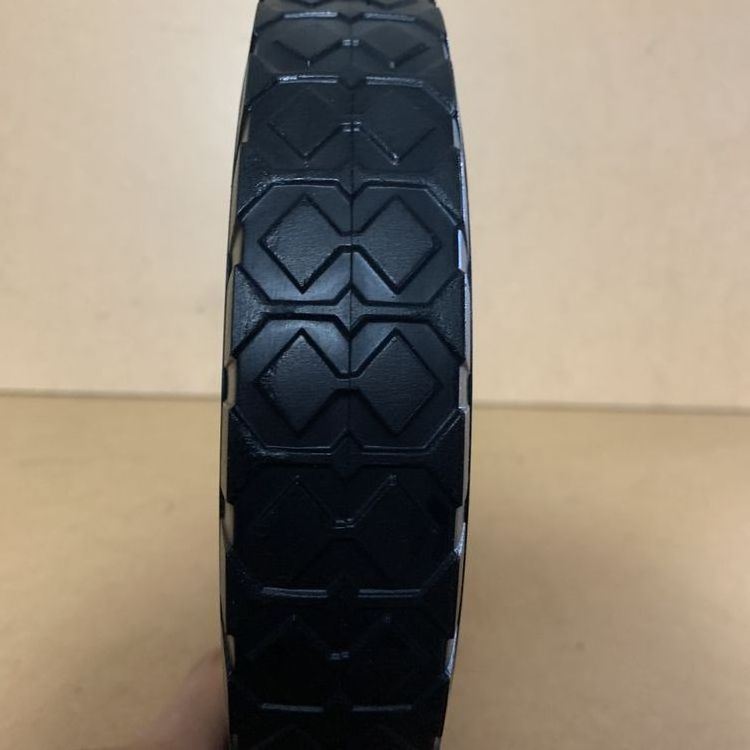 Small trolley wheel 8X1.75 with plastic wheel semi-solid rubber tire