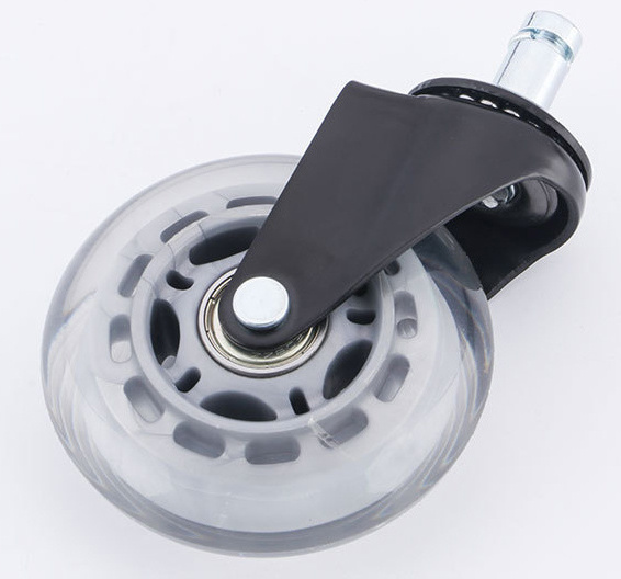 3 inch Plunger casters Swivel Lifting Retractable Casters Wheels Colorful plunger universal transparent wheel