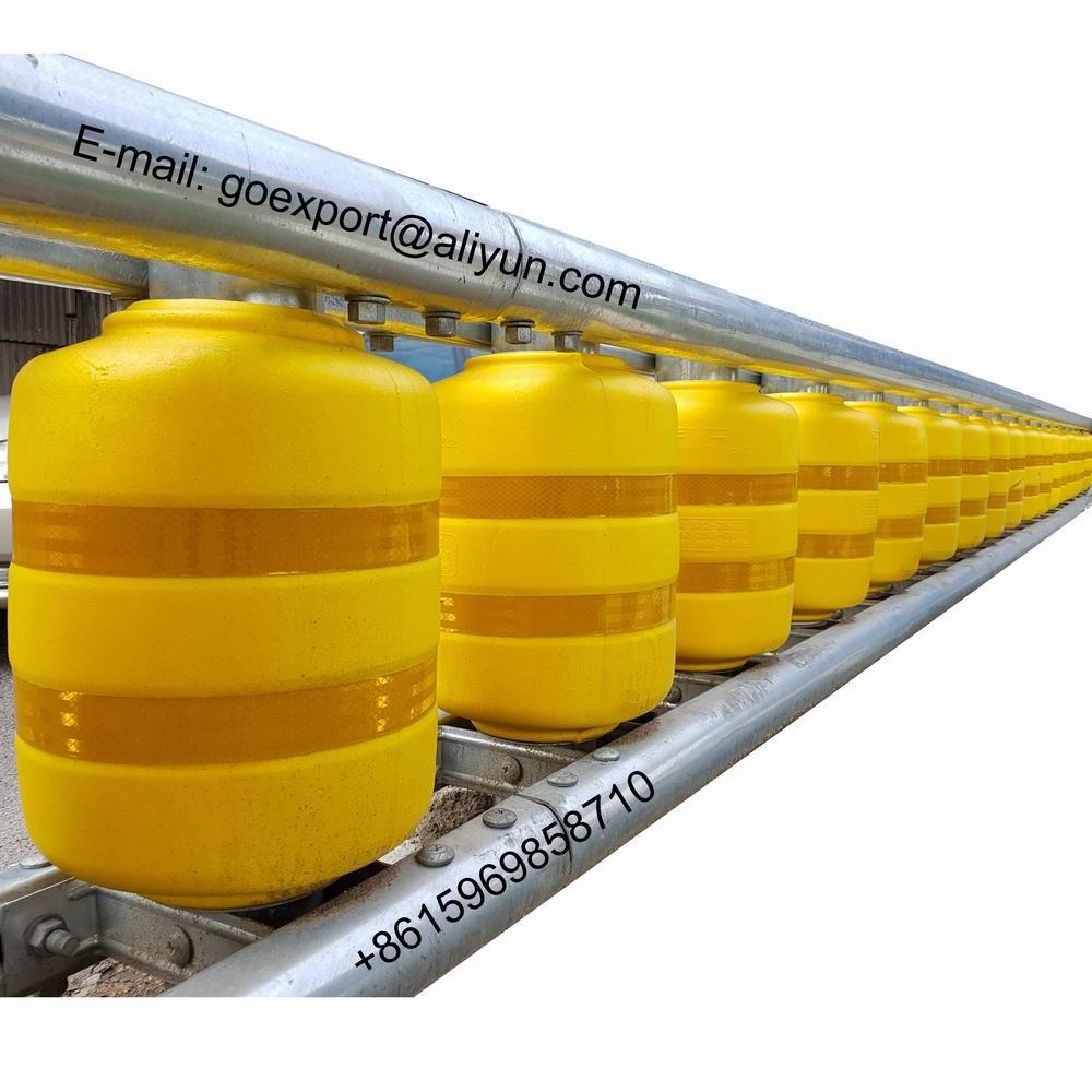 Road Safety Roller Barrier Guardrail Anti-collision Proof Rotating Crash Barrier with EVA/PU Foam Rollers