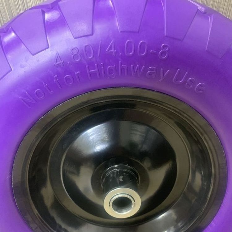 4.80 /4.00-8 Fashionable PU foam anti-piercing solid rubber wheels for beach trolley