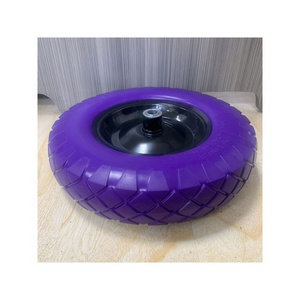 4.80 /4.00-8 Fashionable PU foam anti-piercing solid rubber wheels for beach trolley