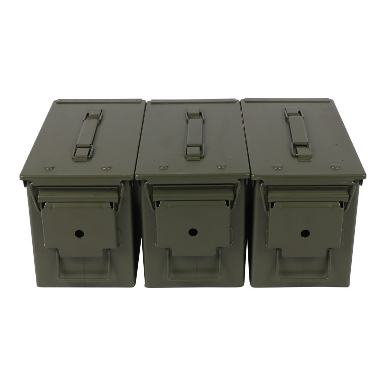 Factory Price Custom 9mm Ammo Box M2A2 50cal Size 5.56 Or 9mm USGI Steel Waterproof Ammo Can For Ammo Packing