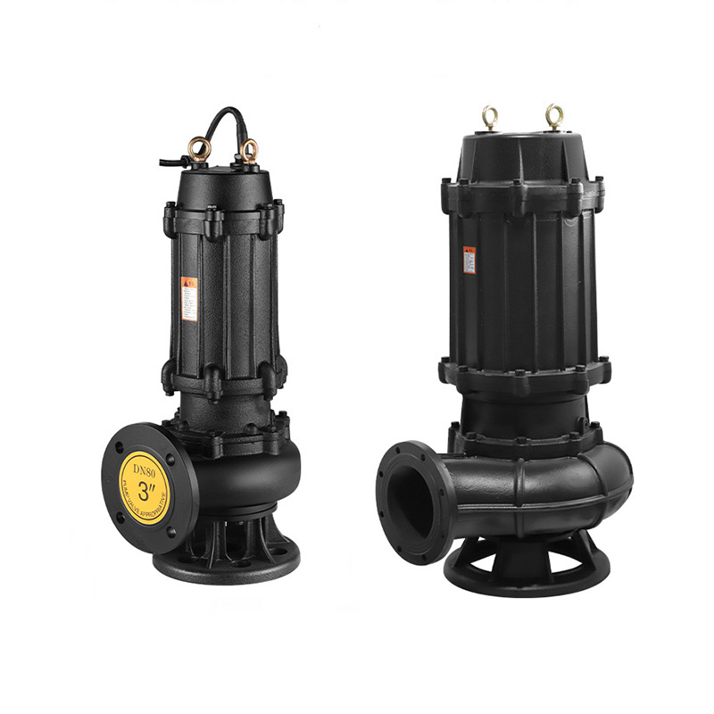 Bomba De Aguas Residuales Portable Superior WQ Non Clog Submersible Mud Sewage Pump