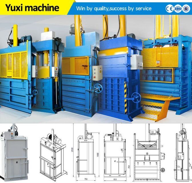 Waste Paper Cardboard Pressing Baler Machine Scrap Cloth Baling Machine