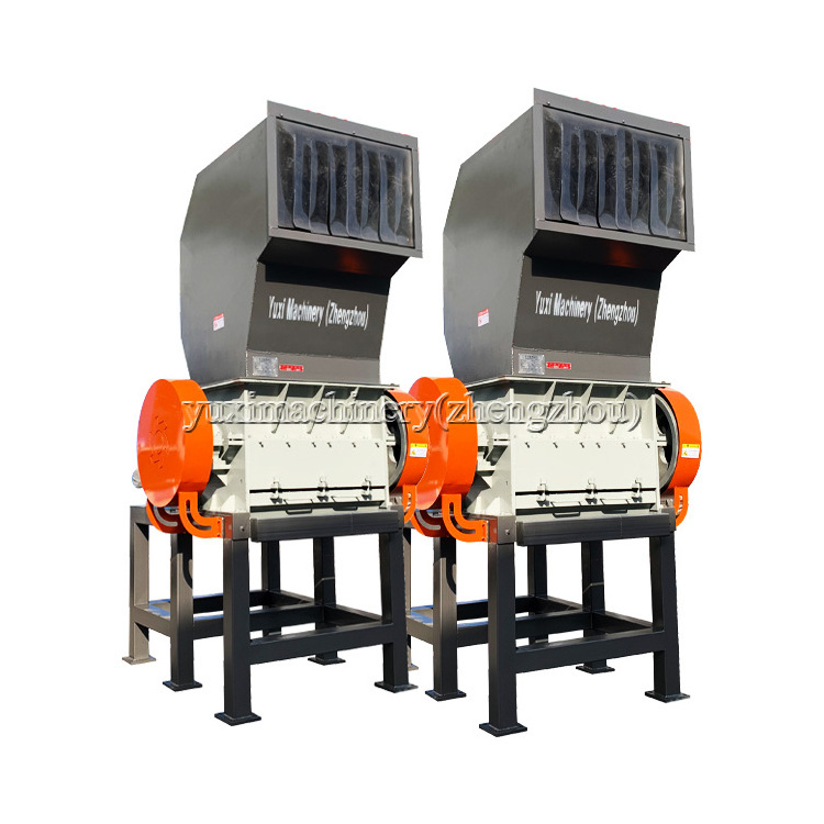 Waste Plastic Rubber Recycling Machines Double Shaft Used Tires Shredder For Sale