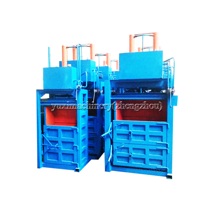 Hydraulic Press Fiber Baler Automatic Stationary Textile Bailing Machine For Sale