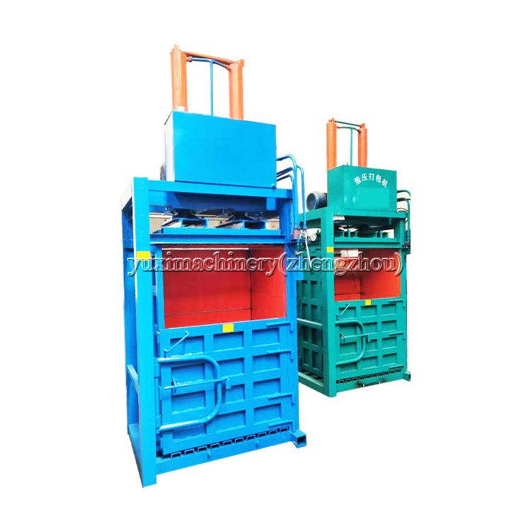 Hydraulic Press Fiber Baler Automatic Stationary Textile Bailing Machine For Sale